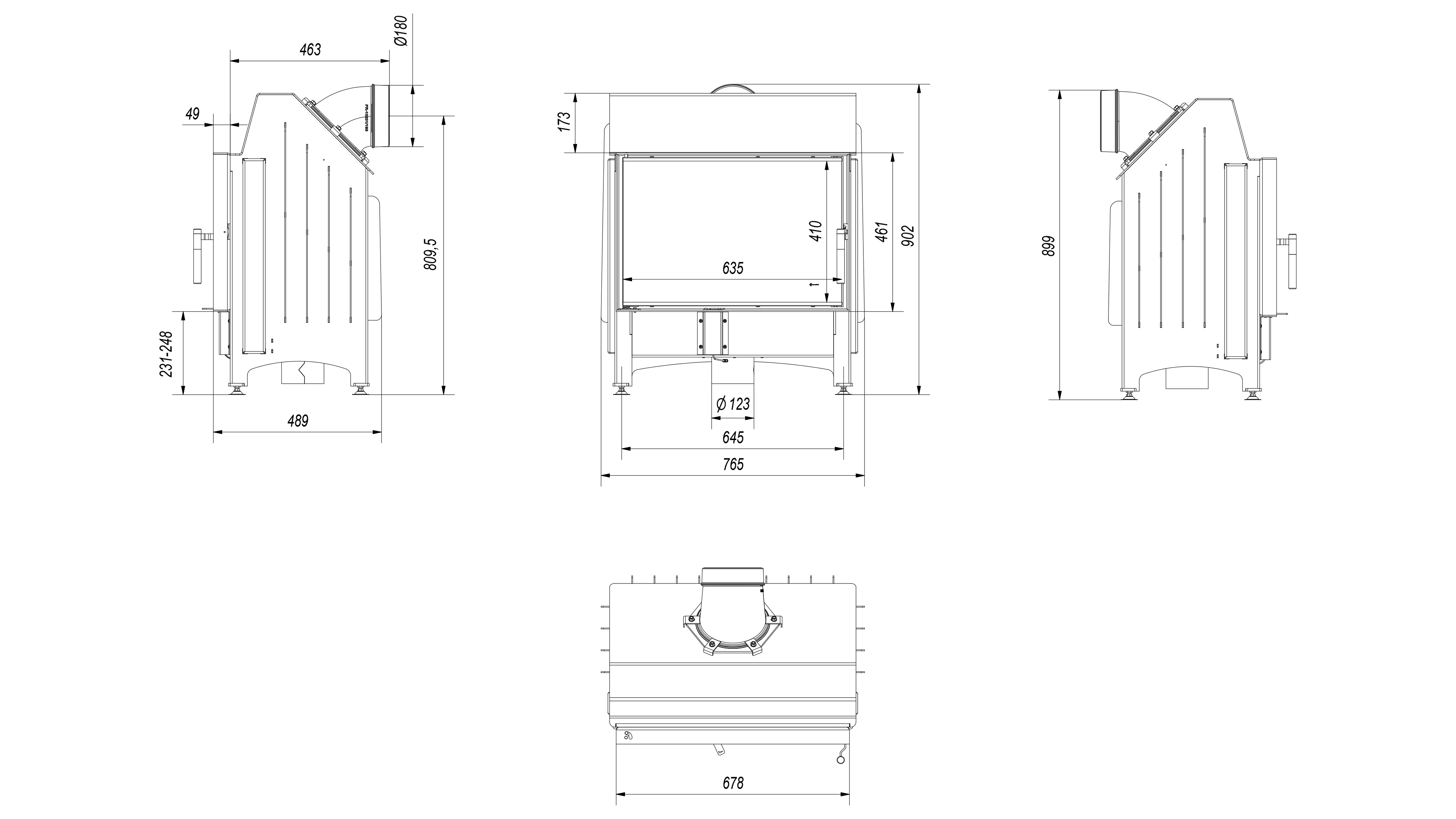 Rysunek techniczny ZIBI 12 DECO rysunek techniczny